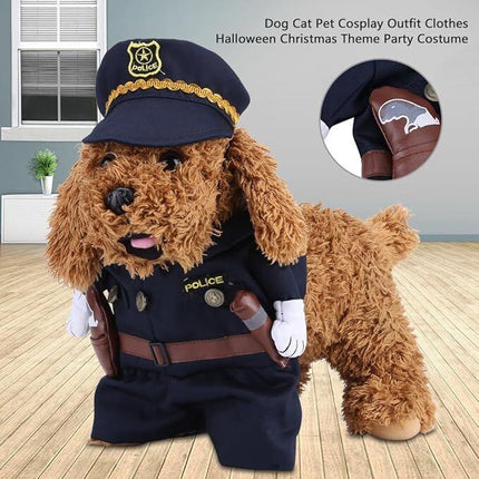 pet products Pet Cosplay Outfit, Funny Dog Cat Party Costume Puppy Uniform Pet Cosplay Clothes for Halloween Christmas Theme Party.