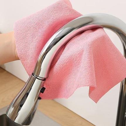 Christmas gift 50-Piece 25x25cm Polycotton Cleaning Cloth Roll, Reusable Dual-Use Dish & Surface Wipes for Home & Kitchen（blue）.