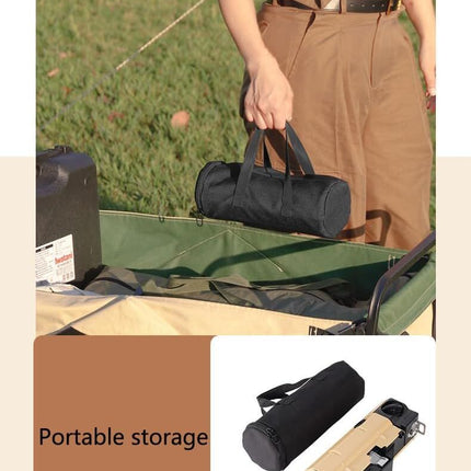 2500W Portable Camping Stove Foldable Butane Stove Indoor/Outdoor Cooking Suitable for Picnic, Backpacking Hiking, Adventure, Home, Travel, Outdoor Patio, RV Trip (Khaki).