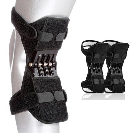 Power Knee Braces (2 Pack): 4-Spring Joint Support, Adjustable Stabilizer for Pain Relief, Sports & Daily Use.