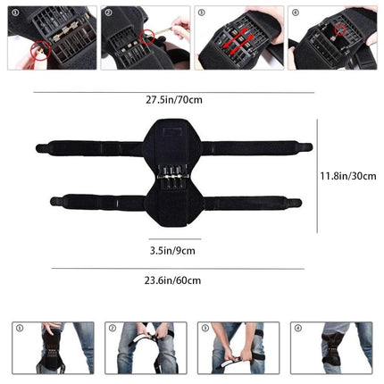 Power Knee Braces (2 Pack): 4-Spring Joint Support, Adjustable Stabilizer for Pain Relief, Sports & Daily Use.
