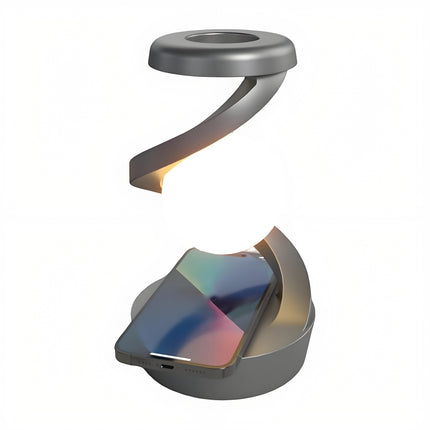 Rotating Levitating Night Light with RGB Colors & Wireless Charging: 1-Second Palm-Activated Spin, Motion-Sensing – Futuristic Lighting for Australian Bedrooms & Offices.