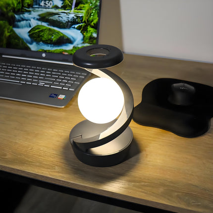Rotating Levitating Night Light with RGB Colors & Wireless Charging: 1-Second Palm-Activated Spin, Motion-Sensing – Futuristic Lighting for Australian Bedrooms & Offices.