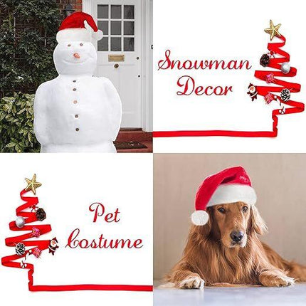 3Pack Christmas Santa Hats for Adults - Extra Thicken Velvet Santa Claus Hats for Women Men Fluffy Plush Xmas Hats Christmas Party Supplies New Year's Eve Party Hats for Adults Teenagers.