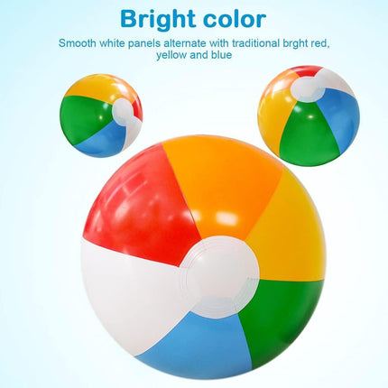 12'' Beach Ball for Kids: 14 Pack Beach Balls Bulk Inflatable Pool - Beach Balls Bulk Hawaiian Tropical Theme Christmas Party Decorations Favors Supplies.