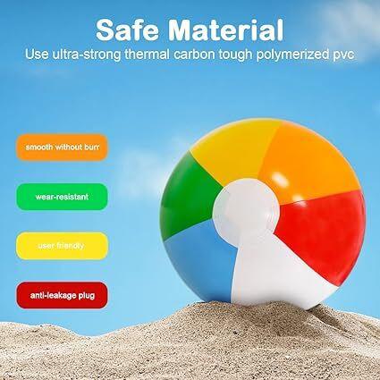 12'' Beach Ball for Kids: 14 Pack Beach Balls Bulk Inflatable Pool - Beach Balls Bulk Hawaiian Tropical Theme Christmas Party Decorations Favors Supplies.