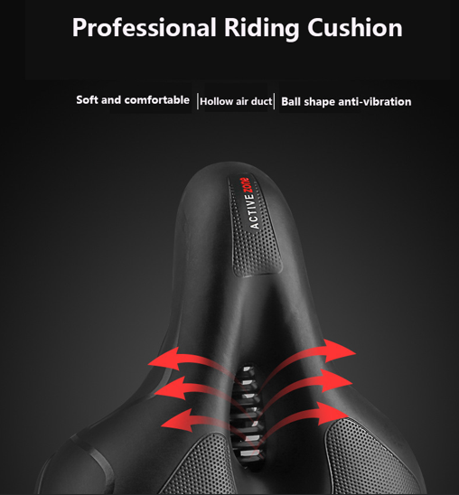 Silicone Bike Saddle with Hollow Ventilation: 21×25×11cm, 680g, Comfort & Shock Absorption for Aussie Cyclists.