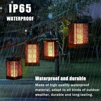 2-Pack Solar Garden Stake Light with Floral Pattern: 12 LED Outdoor Decorative Light with Multiple Mounting Options.
