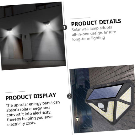 2-Pack Solar LED Motion Sensor Wall Light: Dusk-to-Dawn Outdoor Lighting for Aussie Gardens, Fences & Patios.