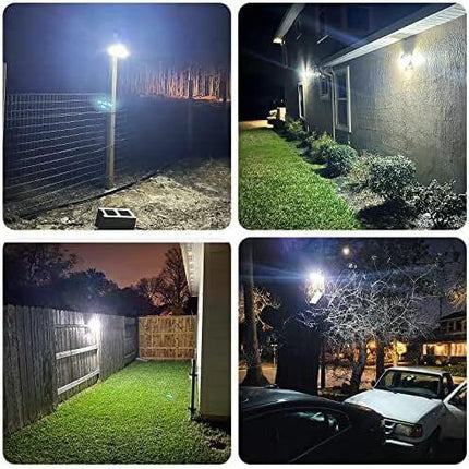 Solar Motion Sensor Outdoor Lights (2-Pack) with 288 LEDs & 2800LM: 270° Wide Angle, IP65 Waterproof, Remote-Controlled for Aussie Yards.