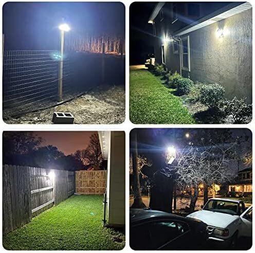 Solar Motion Sensor Outdoor Lights (2-Pack) with 288 LEDs & 2800LM: 270° Wide Angle, IP65 Waterproof, Remote-Controlled for Aussie Yards.