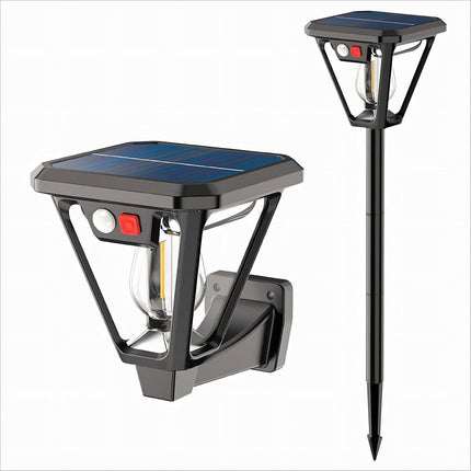 Solar Motion Sensor Wall Lights (2-Pack): 3-Mode Dusk-to-Dawn Waterproof for Patio, Garage & Garden Lighting.