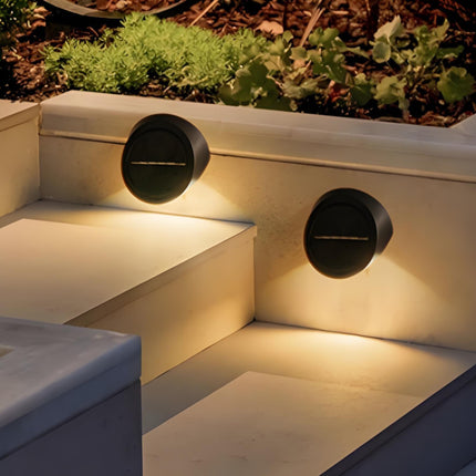 Solar Outdoor Wall Lights (2-Pack): IP44 Waterproof LED Sconces for Garden, Patio & Pathway Lighting（white light）.