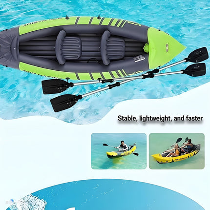 Advanced Elements Inflatable Kayak: 1/2 Person Recreational Convertible (Yellow) – Tandem/Solo Paddling with Durable PVC Hull.