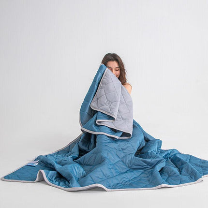 Christmas gifts for loved ones Aussie Summer Cooling Quilt – 4 Sizes, Breathable, Lightweight & Skin-Friendly for Refreshing Sleep All Season(lake blue,200cm*230cm).