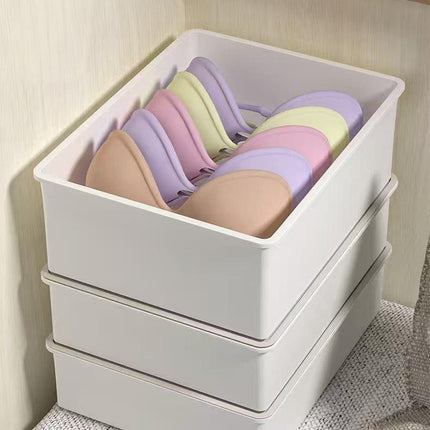 Underwear Panties Socks Box Close-fitting Clothing Storage Box Drawer Three-piece Cover with Compartment Household.