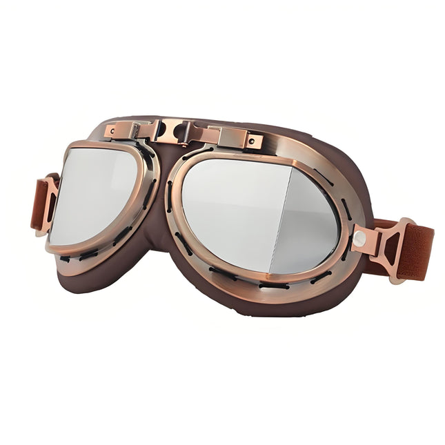 Christmas gifts for husband or boyfriend
 Vintage Steampunk Motorcycle Goggles-Retro Style, Dust & Wind Protection for Aussie Riders & Adventurers(silver).