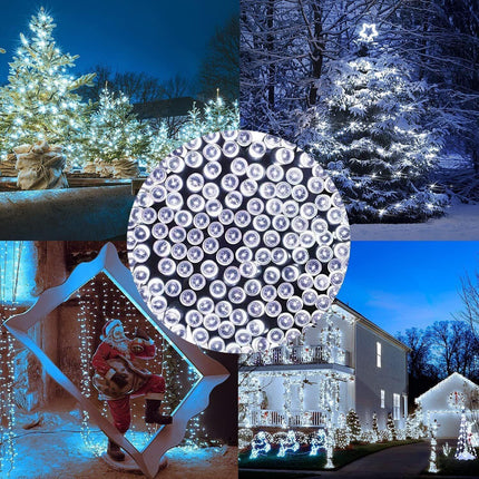 900 LED Cool White USB Fairy String Lights with Remote, 30m Green Wire, IP44 Waterproof 8-Mode Timer for Christmas Bedroom Decor.