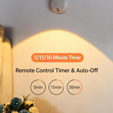 Wireless Smart LED Wall Light: Rechargeable, Motion-Sensor & Remote-Controlled, No-Drill Mount for Home Decor & Task Lighting.
