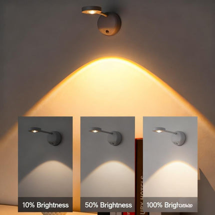 Wireless Smart LED Wall Light: Rechargeable, Motion-Sensor & Remote-Controlled, No-Drill Mount for Home Decor & Task Lighting.