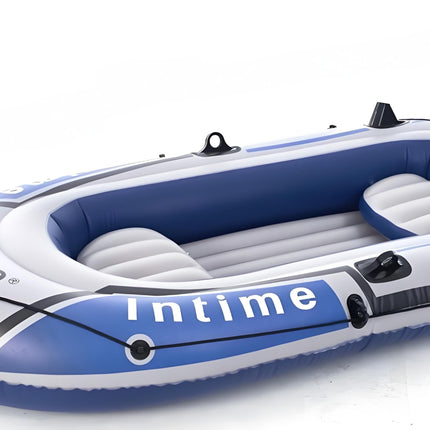 3-Person Inflatable Boat: Thick PVC Raft for Lakes/Pools – 238kg Capacity with Oars & Pump.