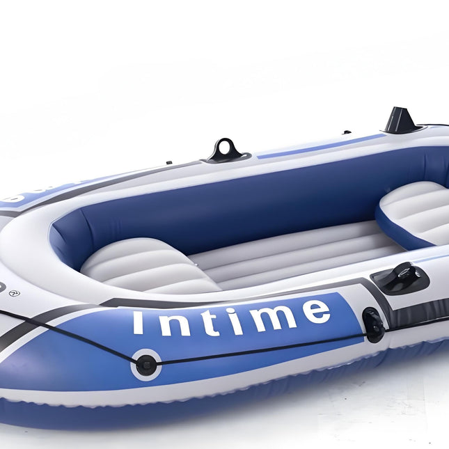 3-Person Inflatable Boat: Thick PVC Raft for Lakes/Pools – 238kg Capacity with Oars & Pump.