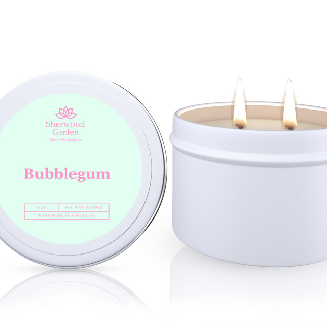 Bubblegum Soy Candle Tin 165g.