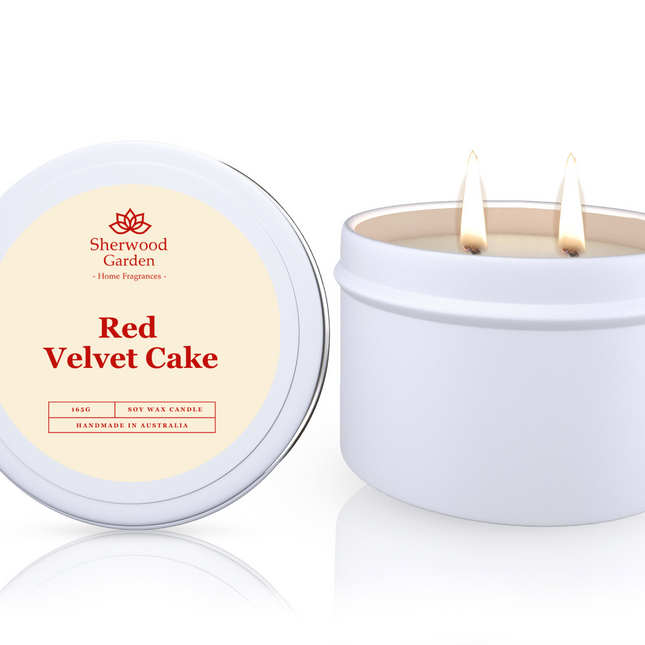 Red Velvet Cake Soy Candle Tin 165g.