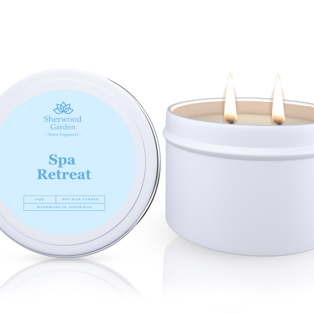 Spa Retreat Soy Candle Tin 165g.