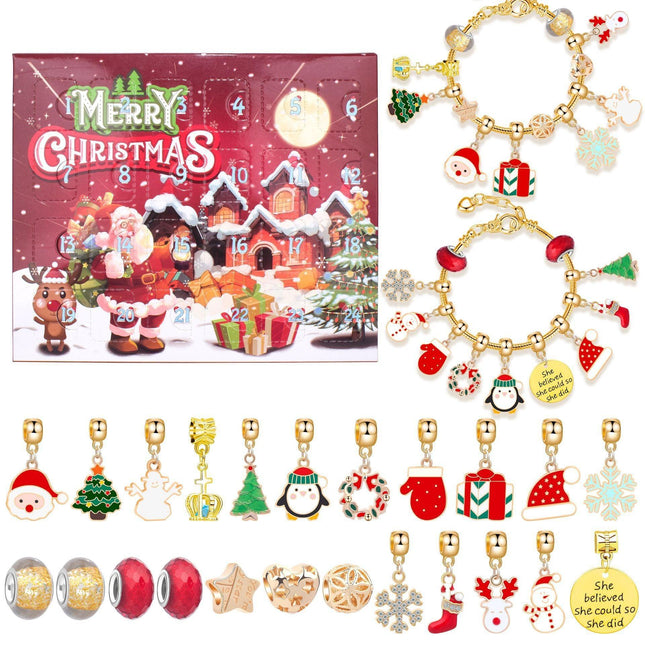 Christmas DIY Jewelry & Craft Advent Calendar(M-17H,20*17*1.1).