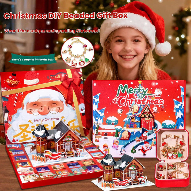 Christmas DIY Jewelry & Craft Advent Calendar(M-17L,20*17*1.1).