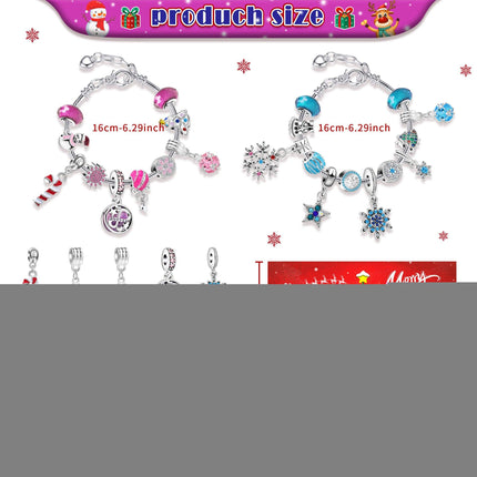 Christmas DIY Jewelry & Craft Advent Calendar(M-27,20*17*1.3cm).