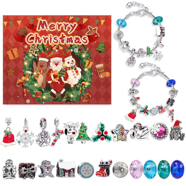 Christmas DIY Jewelry & Craft Advent Calendar(Christmas reindeer,20*17*1.1).