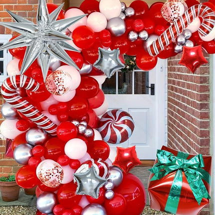 Christmas Balloon Arch Kit – Latex & Foil Balloons.