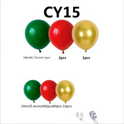 Christmas Balloon 2-Pack Combo: Latex & Foil Holiday Decor | Arch & Tree Sets for 2025 Christmas.