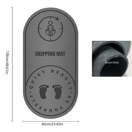 High-Density Anti-Noise Jump Rope Mat.