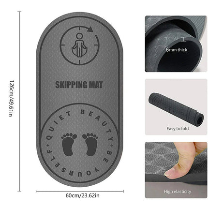 High-Density Anti-Noise Jump Rope Mat.