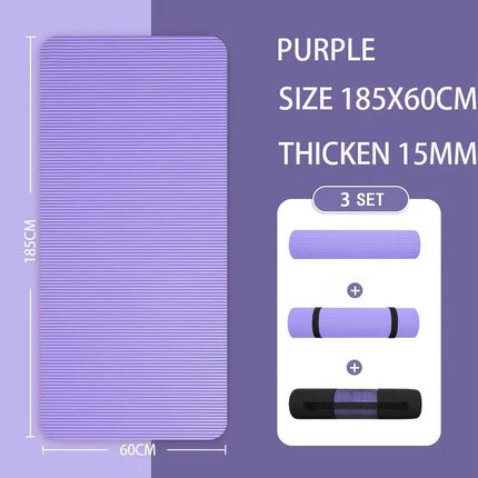 Thickened Anti-Slip Yoga Mat Exercise Pilates Foam Mat.