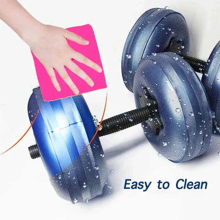 Adjustable Water-Filled Dumbbell Set.