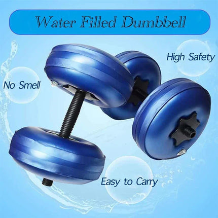 Adjustable Water-Filled Dumbbell Set.