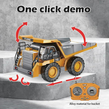 Rc Alloy Dump Truck Engineering Vehicle For Boys.
