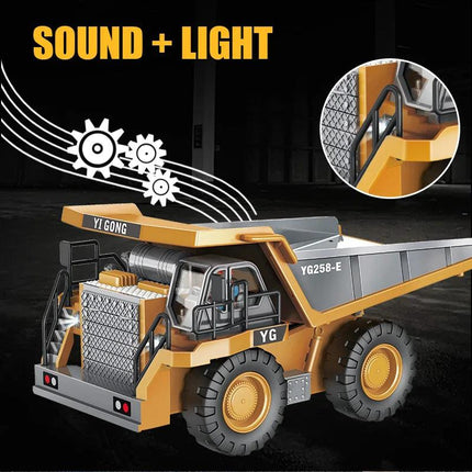 Rc Alloy Dump Truck Engineering Vehicle For Boys.