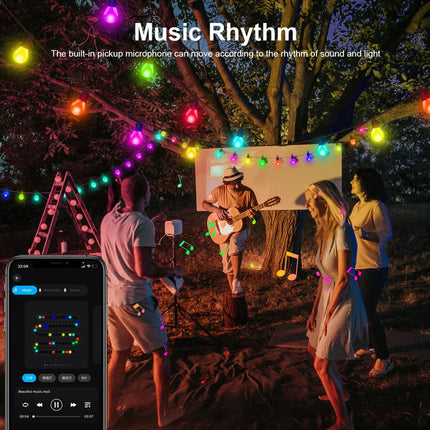 Bluetooth Colorful G40 Led Bulb String Lights.