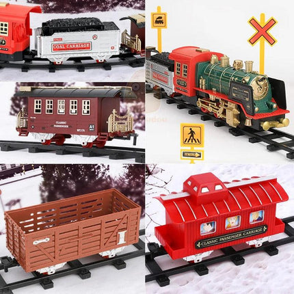 RC Track Train Set with Steam Effect.