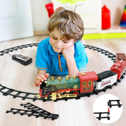 RC Track Train Set with Steam Effect.