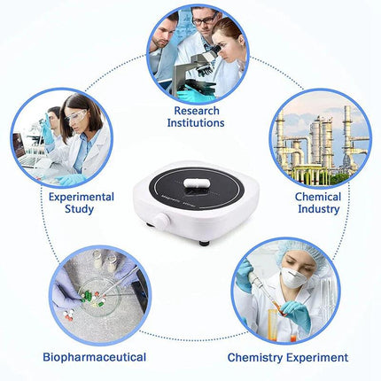 Mini Magnetic Stirrer 4000RPM Portable Mixer White.