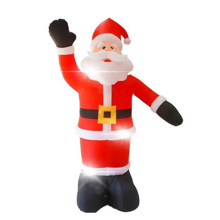 8Ft Tall Inflatable Santa Claus With 9 Led Lights.