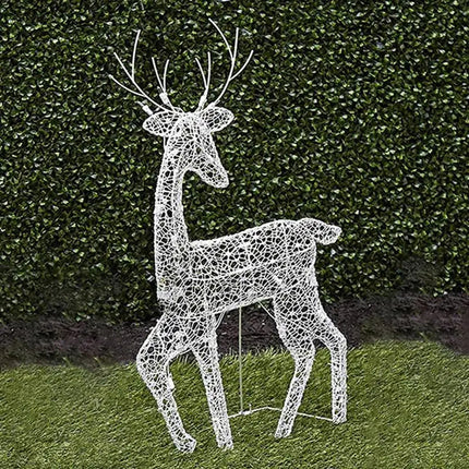 Lighted Christmas Deer Reindeer Family With Led Lights.