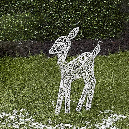 Lighted Christmas Deer Reindeer Family With Led Lights.