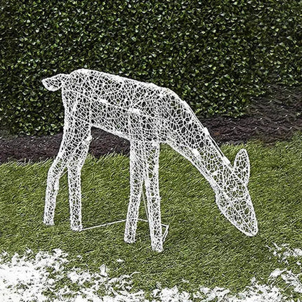 Lighted Christmas Deer Reindeer Family With Led Lights.